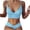 00 # Light blue, variant on REORIAFEE Women's Tankini Swimsuit Push Up Bathing Suit Vintage Swimwear Padded No Underwire Quick Drying Floral Bikini Split Swimsuit Green L