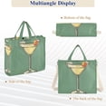 thumbnail image 6 of FORMRS Womens Corduroy Tote Bag Crossbody Shoulder Handbag with Pocket, Lemon Glass, 6 of 7