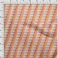 thumbnail image 3 of oneOone Silk Tabby Pale Orange Fabric Argyle Check Sewing Fabric By The Yard Printed Diy Clothing Sewing Supplies 42 Inch Wide, 3 of 4