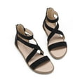 thumbnail image 6 of DREAM PAIRS Girls Gladiator Sandals with Zipper Strappy Sandals Toddler/Little Kid/Big Kid, 6 of 7