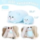 thumbnail image 3 of 8 inch Cute Bear Plush Stuffed Squishy Animal Cylindrical Body Pillow,Super Soft Cartoon Hugging Toy Gifts for Bedding, Kids Sleeping Kawaii Pillow, 3 of 3