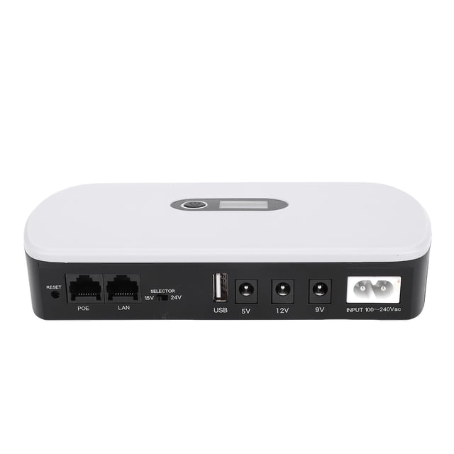 10400mAh USB5V 9V 12V POE15V 24V Fuente De Alimentación De La Batería De Respaldo Con Pantalla LCD Para El Teléfono Inteligente De La Cámara Del Módem Del
