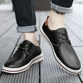 thumbnail image 2 of LASUDRAA Men's Casual Oxford Shoes Flat Fashion Sneakers mens Formal Derby Shoes, 2 of 7