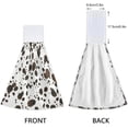 thumbnail image 4 of SKYSONIC Animal Print Skins Dalmatians Hanging Hand Towels with Hanging Loop, Hand Towels Soft Thick Dish Cloth Hand Towels for Kitchen Bathroom, with Hanging Loop, 12"x17", 4 of 6