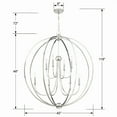 thumbnail image 3 of Eight Light 2-Tier Chandelier Without Shade In Classic Style 40 Inches Wide By 46 Inches High     -Traditional Installation Crystorama Lighting, 3 of 3