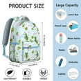 thumbnail image 6 of Nature Inspired Student Backpack with Mushroom and Flower Pattern Waterproof Scratch-Resistant Composite Oxford Cloth, Comfortable Adjustable Straps, Perfect for Student and Forest Lovers, 6 of 6