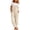 Beige, variant on Corduroy Overalls for Women Adjustable Strap Button Front Jumpsuit with Pockets Relaxed Fit Casual Fall Winter Bib Overalls for Women XL