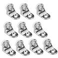 thumbnail image 1 of 10 X Right Angle Glass Panel Shelf Clamp Holder Bracket Support Clip, 1 of 8