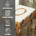 thumbnail image 6 of Thanksgiving Tablecloth Fall Tablecloth Rectangular 60x120 Inch, Autumn Harvest Turkey Pumpkin Table Cover Waterproof for Fall Thanksgiving Dinning Table Decorations, 6 of 6