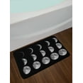 thumbnail image 2 of Moon Phase Bath Mat, Astronomy Themed Macro Photo of Lunar Changes on Sky Satellite of Earth, Plush Bathroom Decor Mat with Non Slip Backing, 29.5" X 17.5", Black Pale Taupe, by Ambesonne, 2 of 2