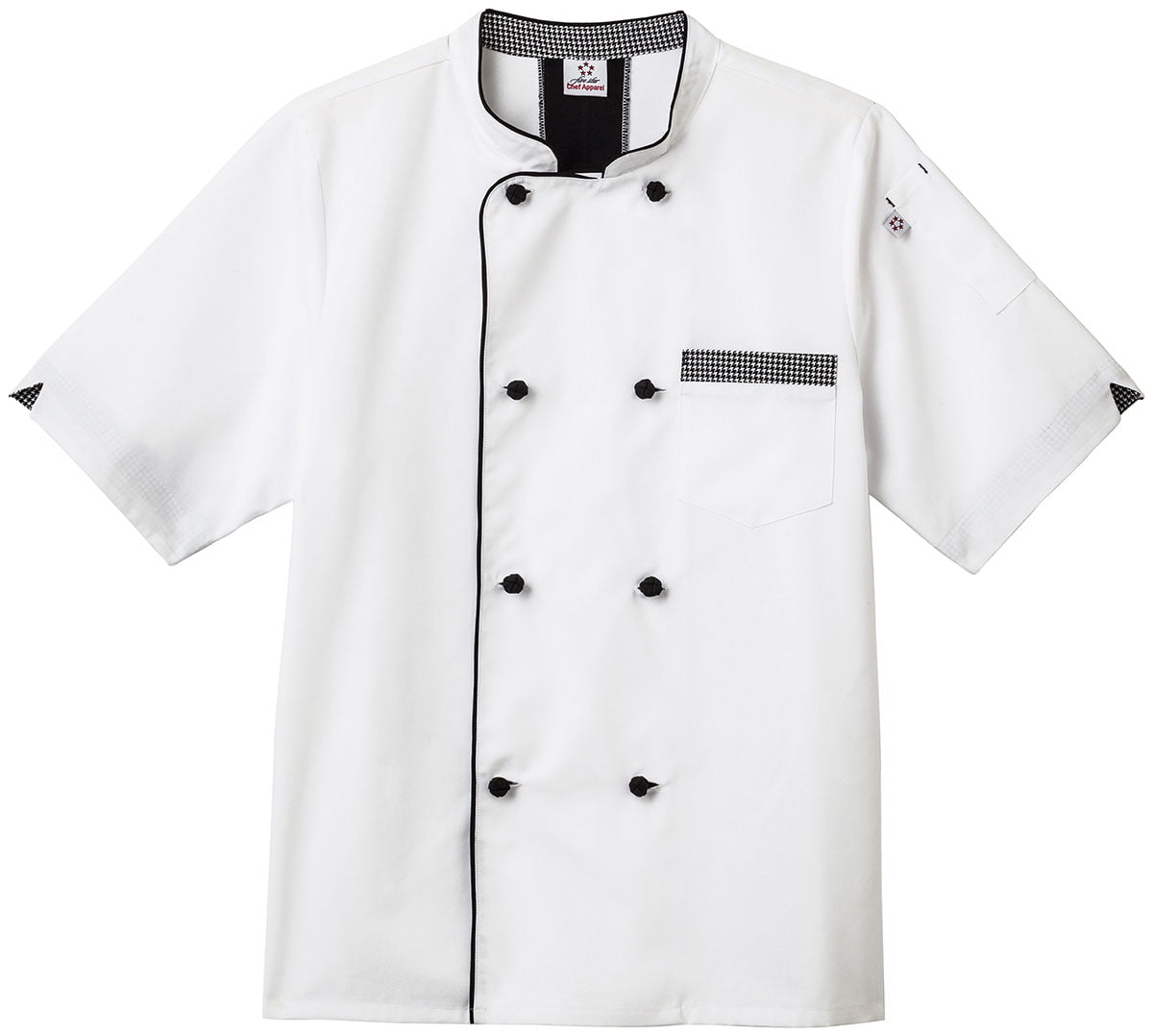 Five Star Adult Unisex Long Sleeve Stretch Snap Tab Executive Chef Coat 18535 