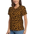 thumbnail image 2 of Vsdgher Colorful Pineapple Women Shirts V Neck Short Sleeve Tops T-Shirt Basic Tees, S to 3XLSmall, 2 of 5