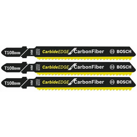 

Bosch-T108BHM3 3 pc. 3-5/8 In. 12 TPI Carbide Edge for Carbon Fiber T-Shank Jig Saw Blades
