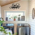 thumbnail image 5 of HELLOYOUNG 15 Inch Charming Laundry Room Sign: Rustic Farmhouse-Inspired Metal Decor Wall Sculpture Perfect for Modern Homes As An Ideal Laundry - Area Hanging Decoration, 5 of 20