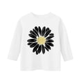 thumbnail image 5 of EnJoCho Girls Summer 3/4 Length Sleeve Tops Crew Neck Shirt Casual Tops Patterned Sleeve Blouse 3-14 Years Girls Long Sleeve Tops Girls Long Sleeve Shirt, 5 of 5