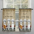 thumbnail image 2 of 84 Inch Long Tier Curtains for Kitchen, The Chef Gnome Kitchen Retro Black Buffalo Plaid Bathroom Window Curtains Rod Pocket Short Curtains Window Treatment Tiers for Living Room Farmhouse 2 Panels, 2 of 5