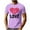 Purple-1, variant on Aofany Men's 2026 Valentine Day T Shirt Plus Size Romantic Love Heart Print Tops Tunic Fit Fitness Short Sleeve Tshirts Lovely Round Neck Tee Top for Men