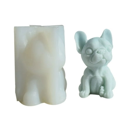 

TINYSOME Cute Dogs Candle Silicone Mold DIY French Fighting Dog Candle Mould Aromath Gypsum Cake Fondant Baking Mold Gift