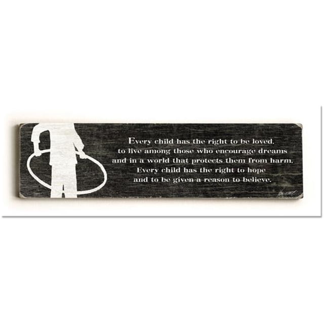 ArteHouse 0003-4143-24 Every Child Vintage Sign