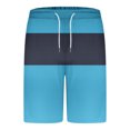 thumbnail image 6 of Runfenguu Plus Size Sets, 2 Piece Outfitmen Casual Round Neck Printing Short Sleeve Blouse And Shorts Pants Suit, 6 of 7