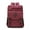 Purplish Red, variant on Men's Laptop Backpack Wash Canvas Solid Color,Purplish Red