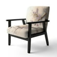 thumbnail image 3 of Designart "Pink And Plum Cherry Blossom Branch V" Upholstered Modern & Contemporary Accent Chair and Modern & Contemporary Arm Chair - Multiple Color & Pattern, 3 of 7