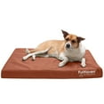 thumbnail image 4 of FurHaven Pet Products Indoor/Outdoor Oxford Cooling Gel Top Deluxe Mattress Pet Bed for Dogs & Cats - Chestnut, Large, 4 of 12