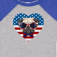 thumbnail image 4 of Inktastic Pug Dog Patriotic US Flag Heart Boys or Girls Baby Bodysuit, 4 of 5