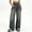 #H-Gray, variant on ZHYou Wide Leg Jeans for Women Baggy Loose High Waist Pleated Vintage Washed Casual Palazzo Denim Pants for Ladies,Light Blue,Size XS