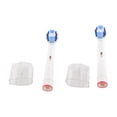 thumbnail image 2 of 2 cabezales de cepillo de dientes eléctrico de repuesto para limpieza profunda, cabezales de repuesto para cepillo de dientes portátil, tipo de limpieza precisa, 2 of 14