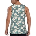 thumbnail image 3 of Xecao Flower Men's Tank Top Workout Quick Dry Sleeveless Gym Jogging Muscle Shirts Summer Swim Beach Tops, 3 of 9