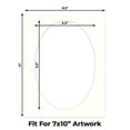 thumbnail image 2 of Antique White Picture Frame Mat for 8.5x11 Frames - Oval Opening for 7x10 Photos - 25 Mats, 2 of 7
