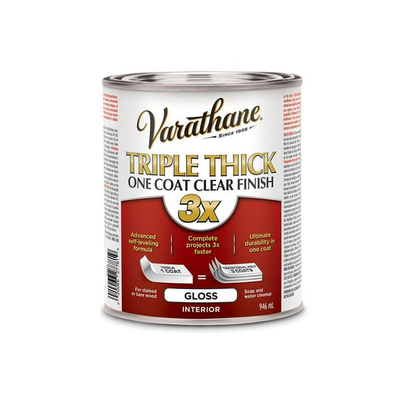Varathane Triple Thick One Coat Gloss Clear Finish