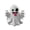 A, variant on Cute Single Halloween Tabletop Decor, Mini Friendly Ghost Figurine with Unique Expression, Modern Art Desktop Ornament for Halloween Party Indoor Home Decoration