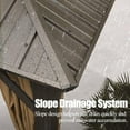 thumbnail image 4 of Domi Outdoor Gazebo Rigi de 3 X 3,6 m (10 X 12 Pi) avec Toit Double en Acier Galvanisé, Rideaux et Moustiquaire Inclus, pour Terrasse, Patio Ou Cour Arrière, Brun, 4 of 9