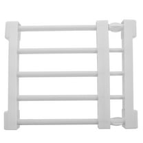 CIMAXIC 2-Pack Adjustable Metal Tension Rods for Closet Shelves, Storage Rack Organizer for Cabinets, Wardrobes, Kitchens & Bathrooms