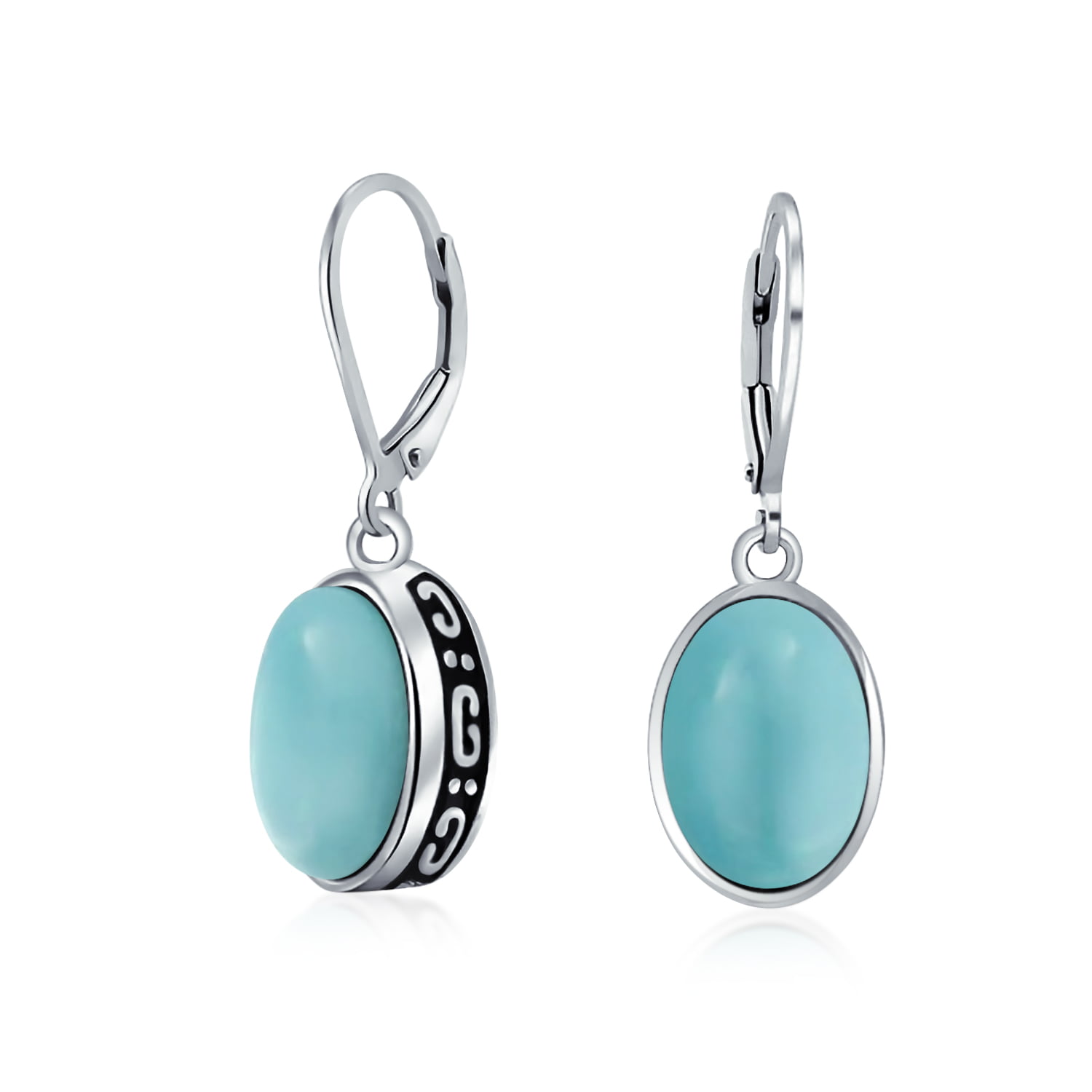 Details about   White Rhodium 925 Silver Green Onyx Gemstone Designer Hook Earrings Jewelry