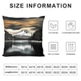 thumbnail image 5 of Fenyluxe Black and White Lake Range Pillow Covers for Couch Sofa Indoor Outdoor Decorative Pillow Case Aesthetic Decor 1PC 24x24in, 5 of 5