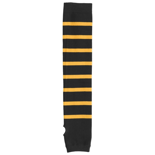 Calcetines Sport-Tek® con rayas en los brazos. STA03 Negro/ Dorado L/XL deporte-tek STA03