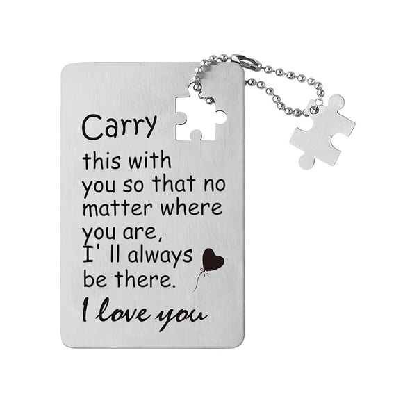 Tarjeta Metálica para Cartera Borhmty con Nota de Amor - Regalo