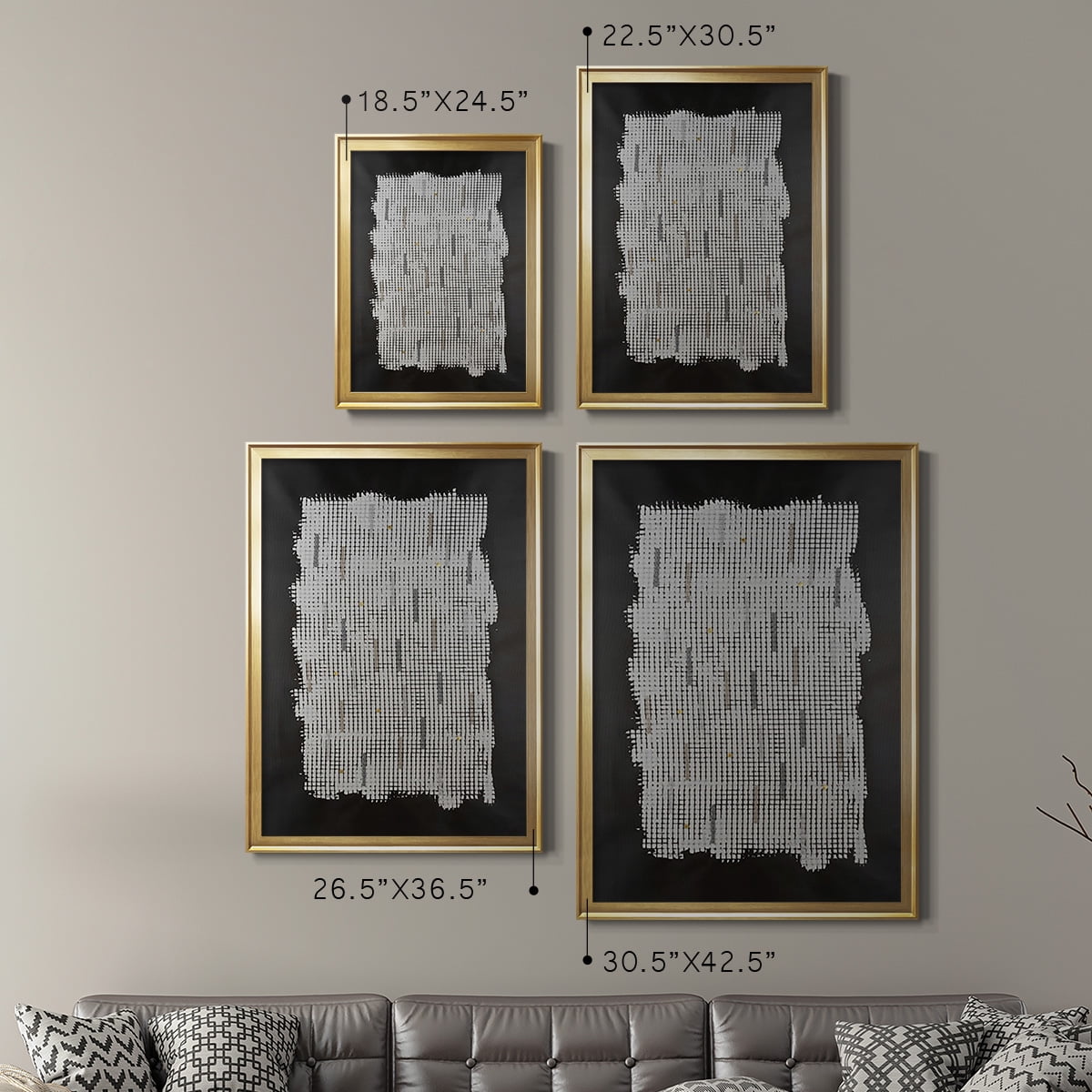 Bits & Bytes II Premium Framed Print, in Gold, Black, or Silver - Ready to Hang