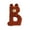 B, variant on Tnobhg Interactive Alphabet Plush Dog Toy with Sound Bite Resistant Teeth-grinding Relieve Boredom Attractive Dog Toy