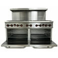 thumbnail image 2 of 60" 10-Burner Commercial Gas Range with Double Oven – 362,000 BTU, Stainless Steel, ETL & NSF Certified, Propane, 2 of 18
