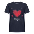 thumbnail image 4 of Camisas de Manga Larga para Hombres Imprimir Casual Cuello Redondo Blusa de Manga Corta, Camisas de Lino para Hombres, 4 of 8