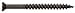 Hillman No. 6 x 1-5/8 in. L Square Trim Head Black Phosphate Steel Drywall Screws 100 pk