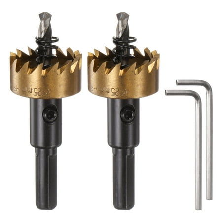

Uxcell 25mm M35 HSS (High Speed Steel) Hole Saw Drill Bit Cutter for Stainless Steel Alloy Metal 2 Pack