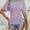 Light Purple, variant on Women's Ruched Fitted T-Shirt Short Sleeve Crew Neck Slim Fit Casual Top for Everyday Style