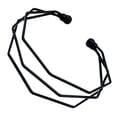thumbnail image 4 of Brazalete abierto Yinane de acero inoxidable negro, 4 of 6
