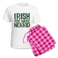 thumbnail image 5 of CafePress - Irish You Were Nekkid Women's Light Pajamas - Women's Short Sleeve Print T-Shirt and Pants Light Cotton Pajama Set, 5 of 7