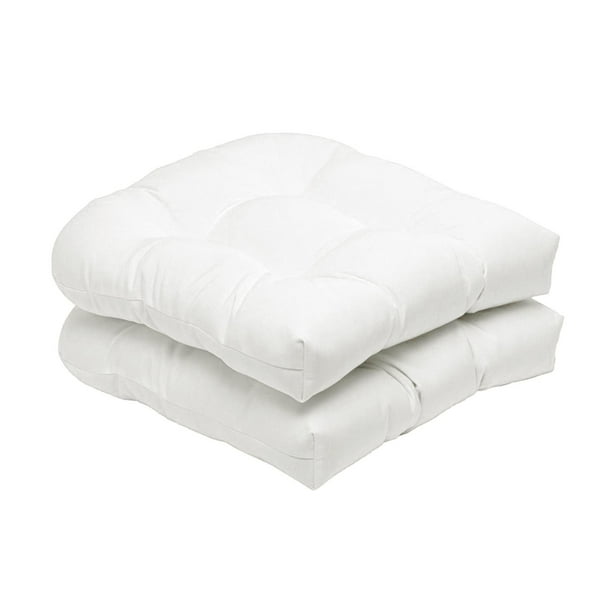 Cojines de asiento de mimbre sólido al Cojín de asiento de espuma de espuma para silla de oficina posturalele Corrección Boost Home Sofá blanco